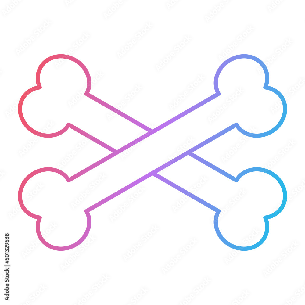 Cross Bone Icon Design Cross Bone Icon Design