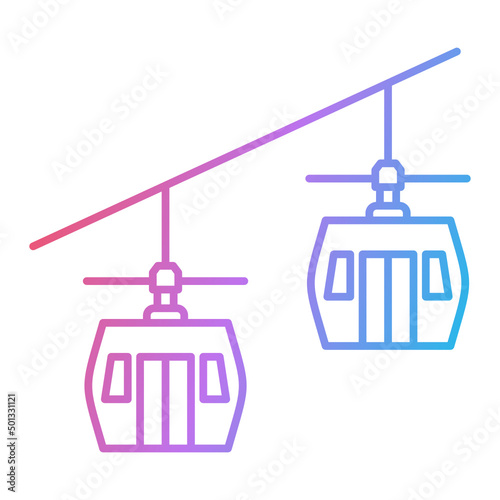 Cableway Icon Design