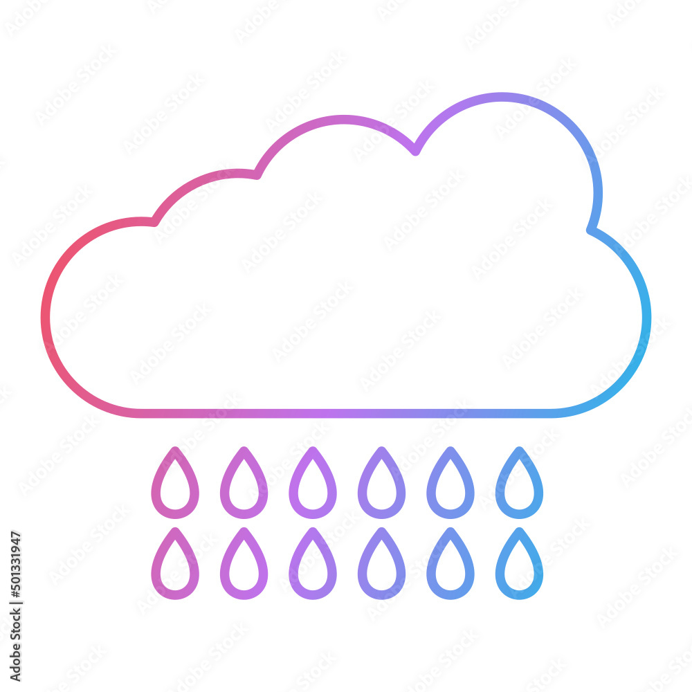 Raining Icon Design