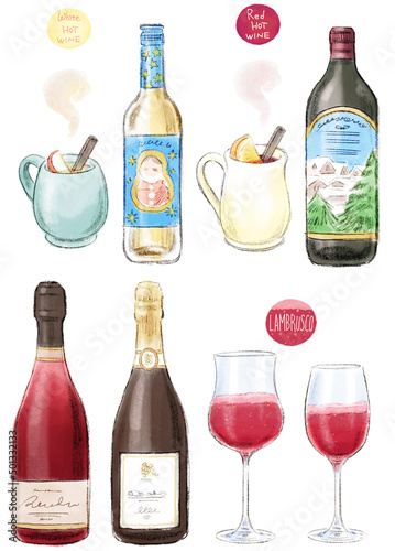 bottle and glass of wine