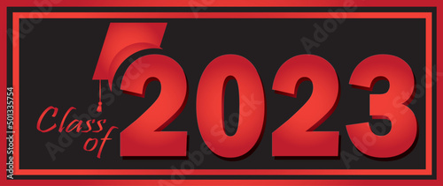 Graduation 2023 blk red