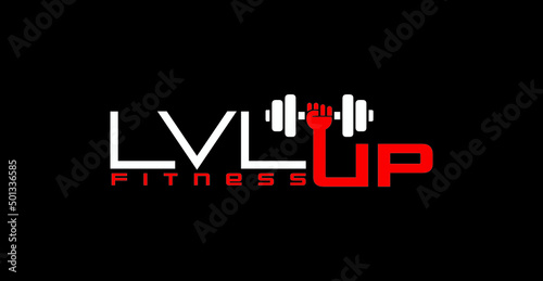 Lvl Up Fitness logo for gym and fitness
