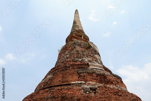 Wat Phra Si Sanphet Temple in Aytthaya of Thailand. Old Temples that show Thai culture