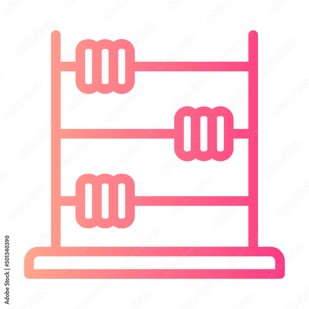 abacus toy gradient icon