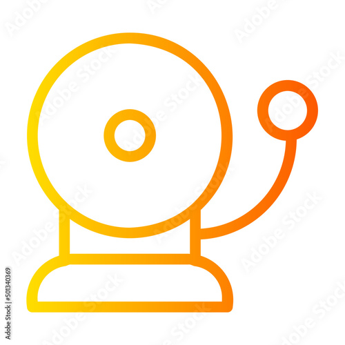 school bell gradient icon