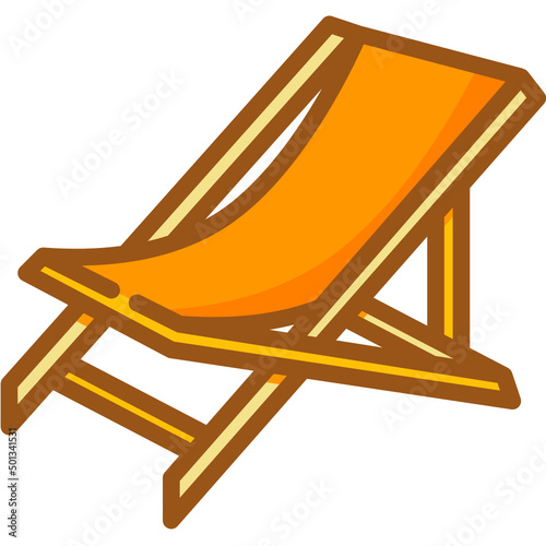lounge chair Two Tone icon