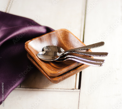 napkin and silverware photo