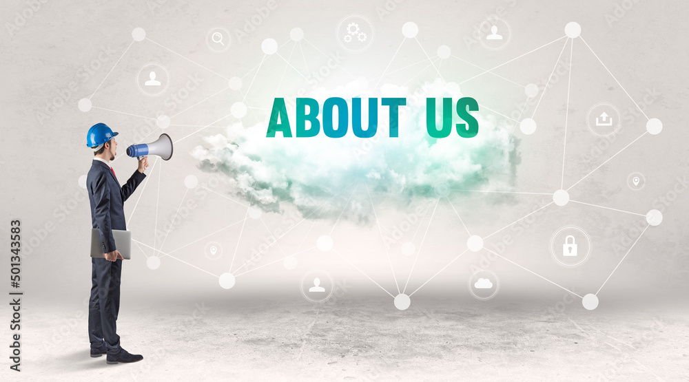 Engineer working on a social media concept