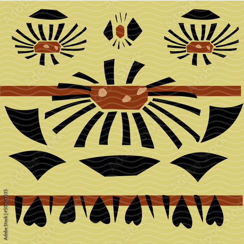 Motifs inspiration écailles de tortue