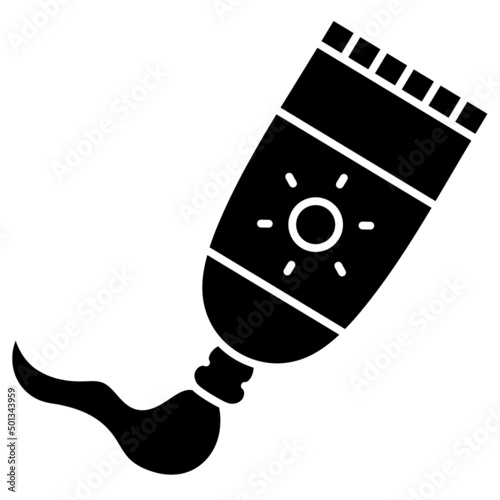sunscreen solid icon
