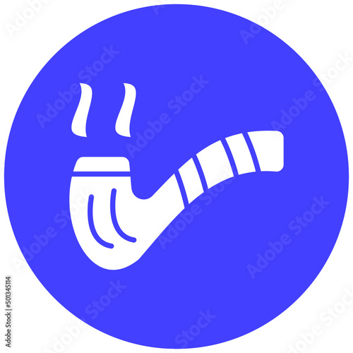 Vector Design Smoking Pipe Icon Style