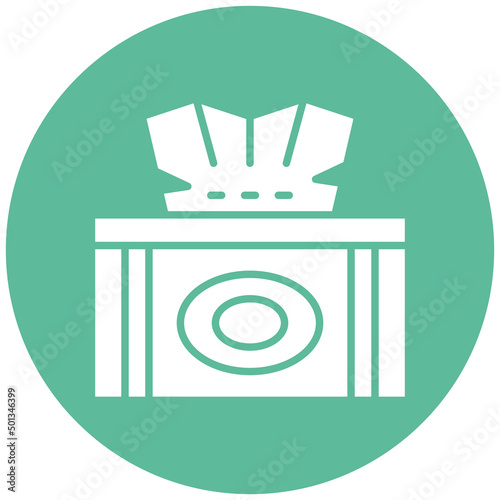 Vector Design Tissue Box Icon Style
