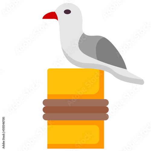 seagull flat icon