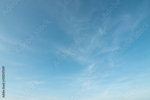 Summer blue sky cloud gradient light white background. Beauty clear cloudy in sunshine calm bright winter air bacground. Gloomy vivid cyan landscape in environment day horizon skyline view spring wind