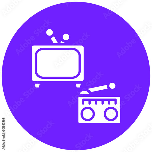 Vector Design Mass Media Icon Style