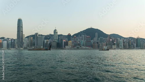 Hong Kong city view at from Victoria, Harbor