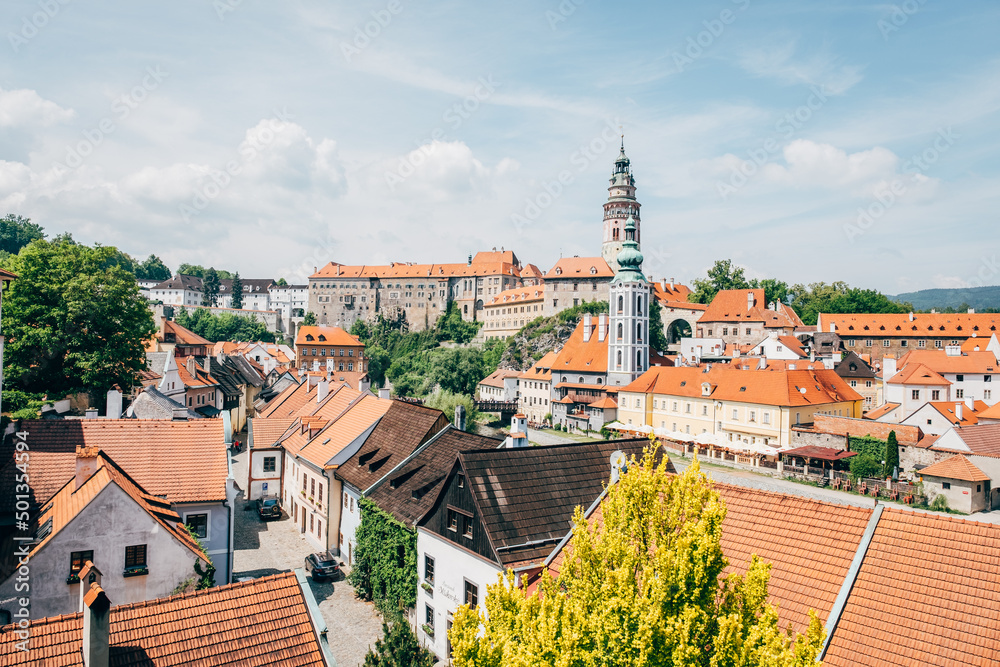 Fototapeta premium チェコ チェスキークルムロフ 街並み