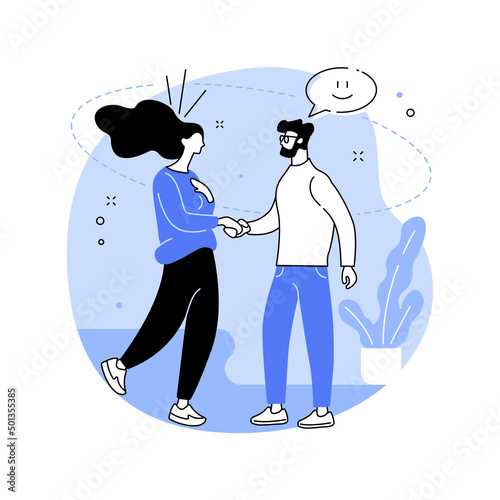 New team members abstract concept vector illustration.