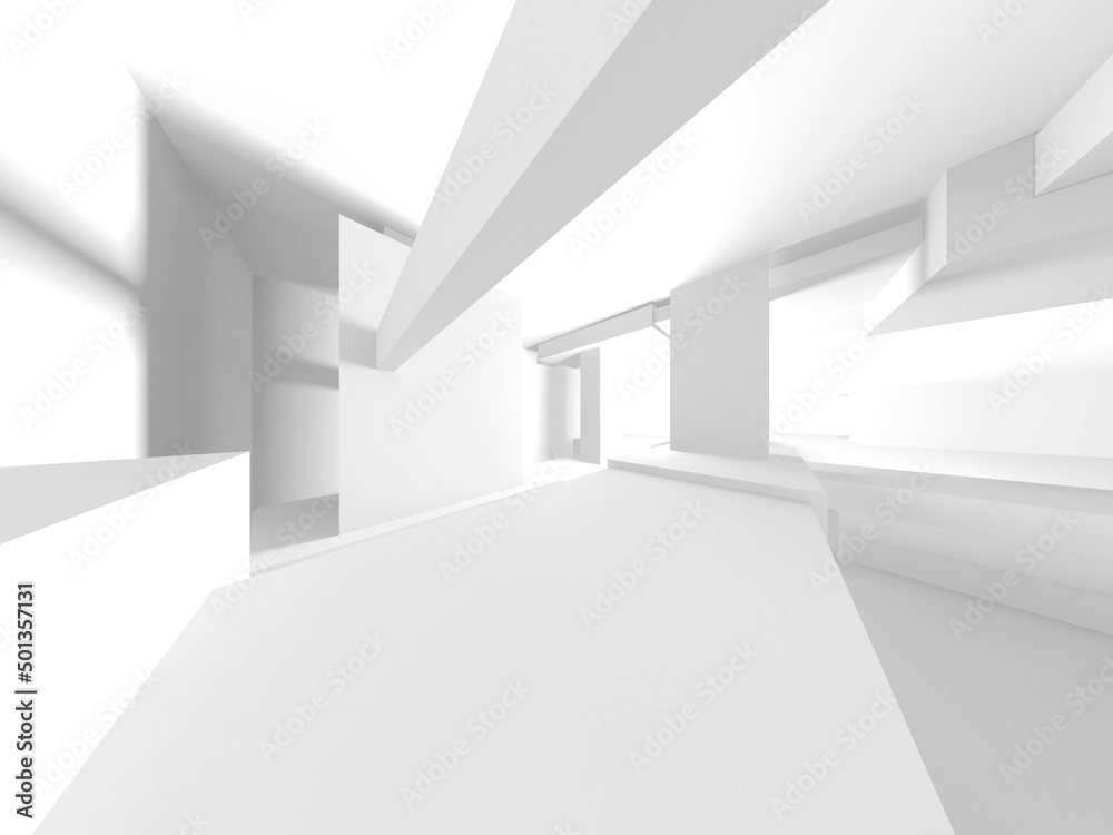 White Modern Background. Abstract Building Concept White Modern Background. Abstract Building Concept