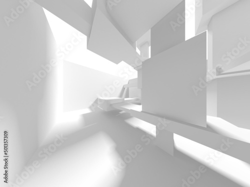 White Modern Background. Abstract Building Concept
