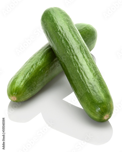 two cucumbers(isolated)