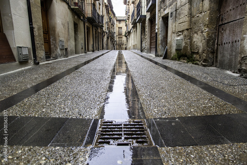 Wet stone street © celiafoto
