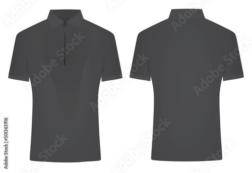 Black man zip top t shirt. vector illustration