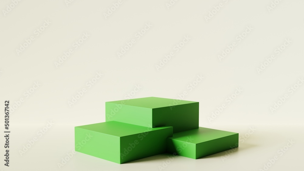 3d rendering background green podium and minimal white wall scene, minimal podium Stage render for product mockup 3d rendering background green podium and minimal white wall scene, minimal podium Stage render for product mockup