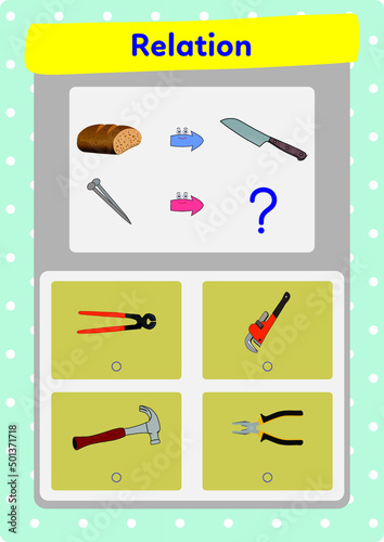 This worksheet is about matching pictures that are related to each other.