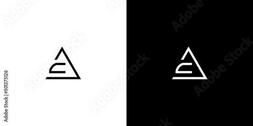 Unique and Modern CA initials logo design