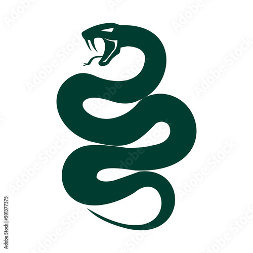 Snake icon vector sign.