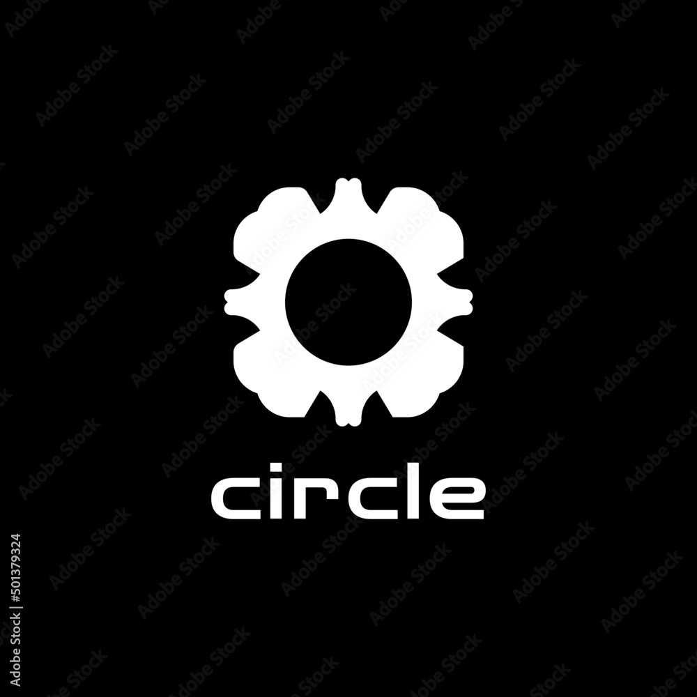 Fototapeta premium abstract round modern flat logo design