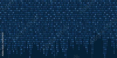 Binary background - cyber texture