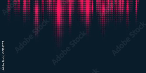 Monochrome printing raster, abstract vector halftone background. © aleksei_derin