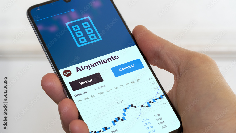 fondo de inversión negociado en bolsa mundial, Datos del mercado de valores en el teléfono. Análisis de negocios de una tendencia ETF. Blue chips alojamiento. Texto en español
fondo de inversión negociado en bolsa mundial, Datos del mercado de valores en el teléfono. Análisis de negocios de una tendencia ETF. Blue chips alojamiento. Texto en español