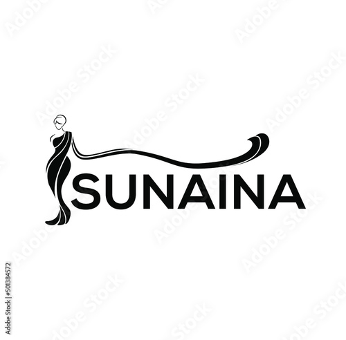 Sunaina saree shop logo. photo