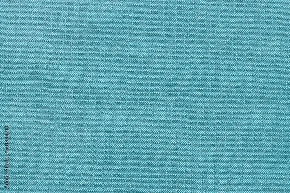 Fototapeta premium Textured teal color paper background. Close-up of decorative sheet of paper.
