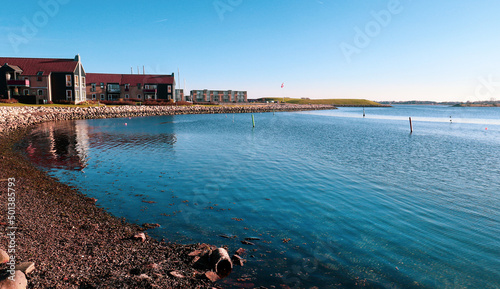 Picturesque Frederikssund and Roskilde fjord in Denmark photo