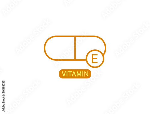vitamin e icon vector illustration