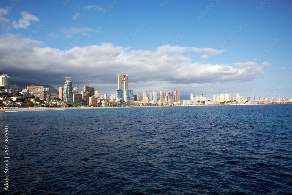 Obraz premium Benidorm panoramic view from the coast