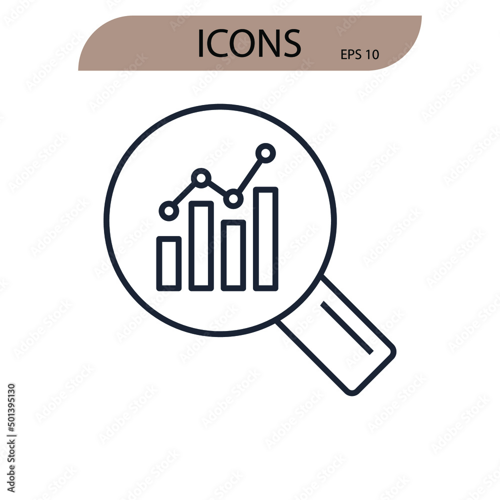 research icons symbol vector elements for infographic web research icons symbol vector elements for infographic web