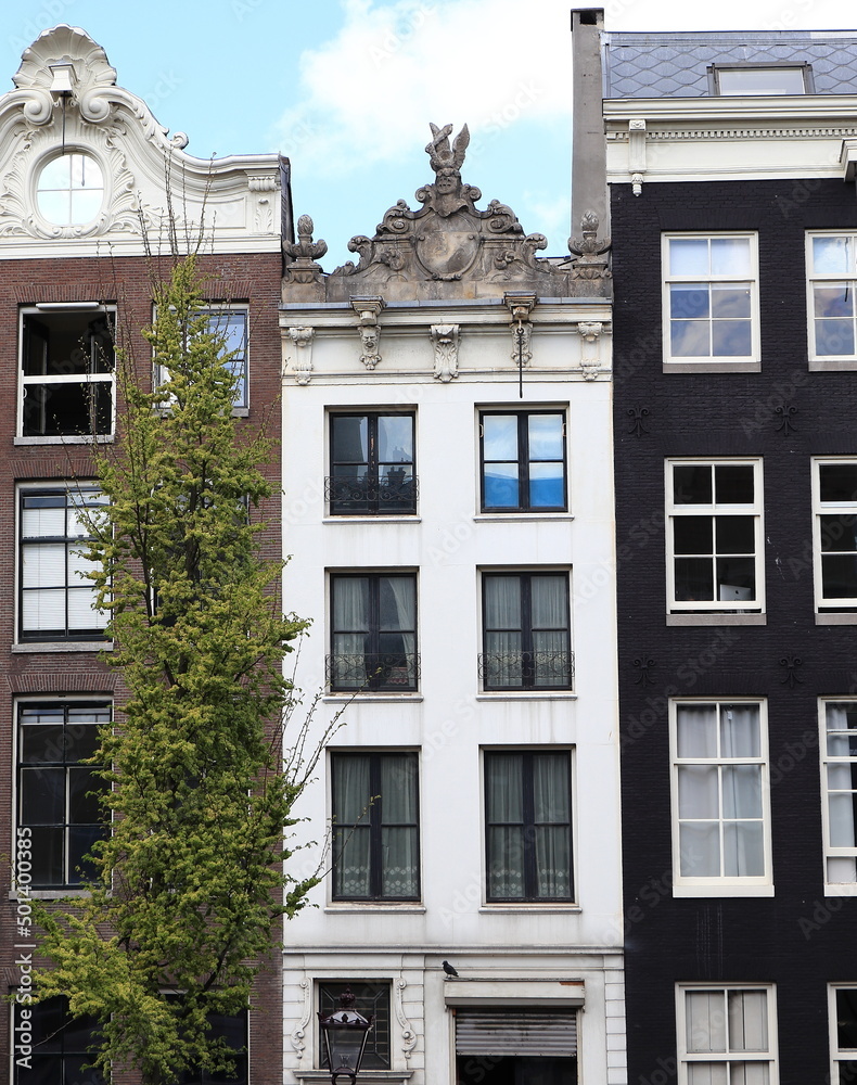 Obraz premium Amsterdam Keizersgracht Canal House Facades, Netherlands