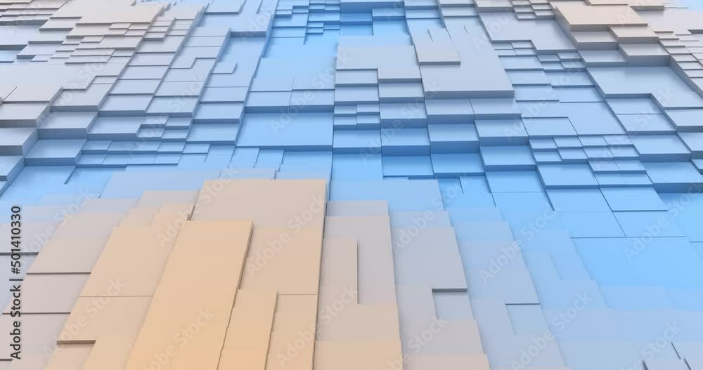 Background of animated cubes. 4k abstract smooth wavy infinitely looped motion. Background of animated cubes. 4k abstract smooth wavy infinitely looped motion.