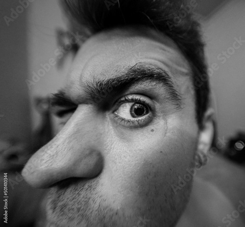 close up of a person