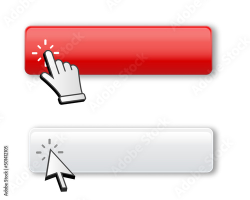 Realistic glossy subscribe button with bell 