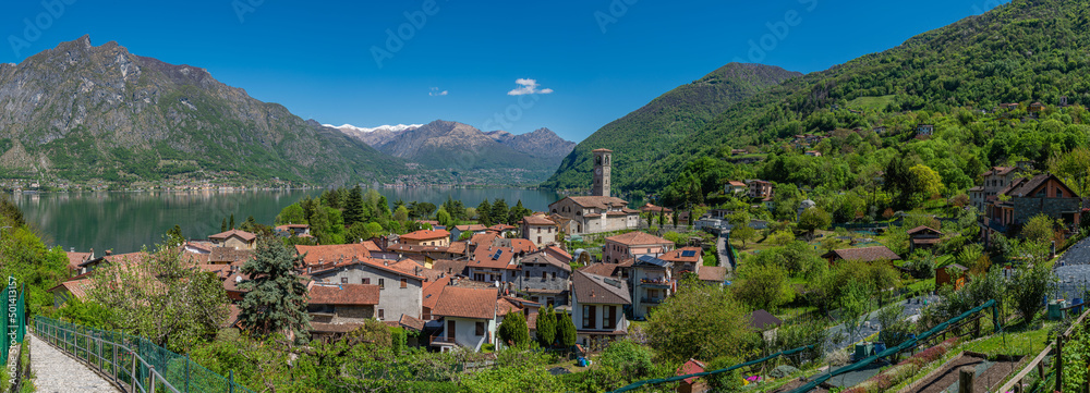 Osteno small village in the Intelvi valley on Lake Lugano, Italy