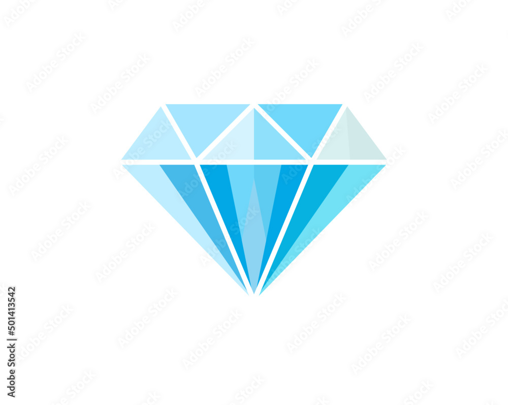 Flat syle diamond and crystal wealth flat vector illustration. Flat syle diamond and crystal wealth flat vector illustration.