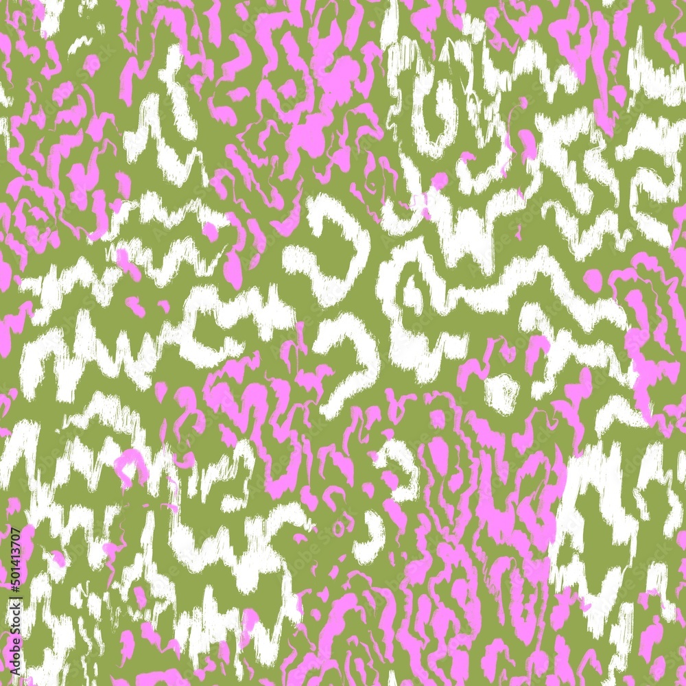 Animal mix colorful pattern. Composed squiggle print