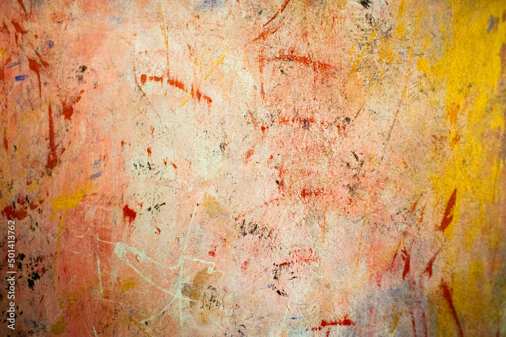 Fototapeta premium Abstract Acrylic Painting on Canvas