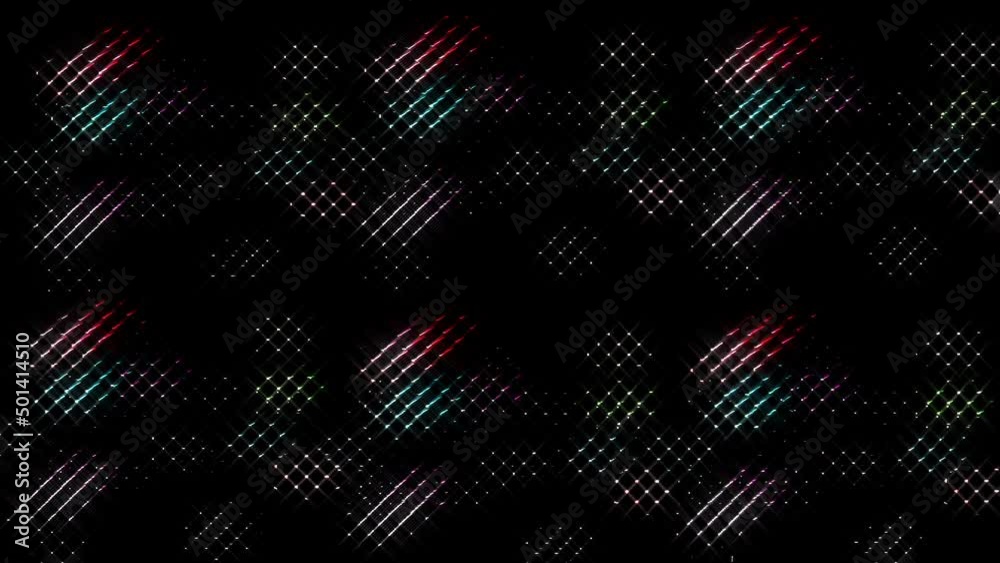 shining bright lines set wave motion, colorful, on black background shining bright lines set wave motion, colorful, on black background